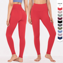 Nylon de alta qualidade Mantenha as calças em forma de bolso invisível treino de legging fitness high wists fitness leis mulheres